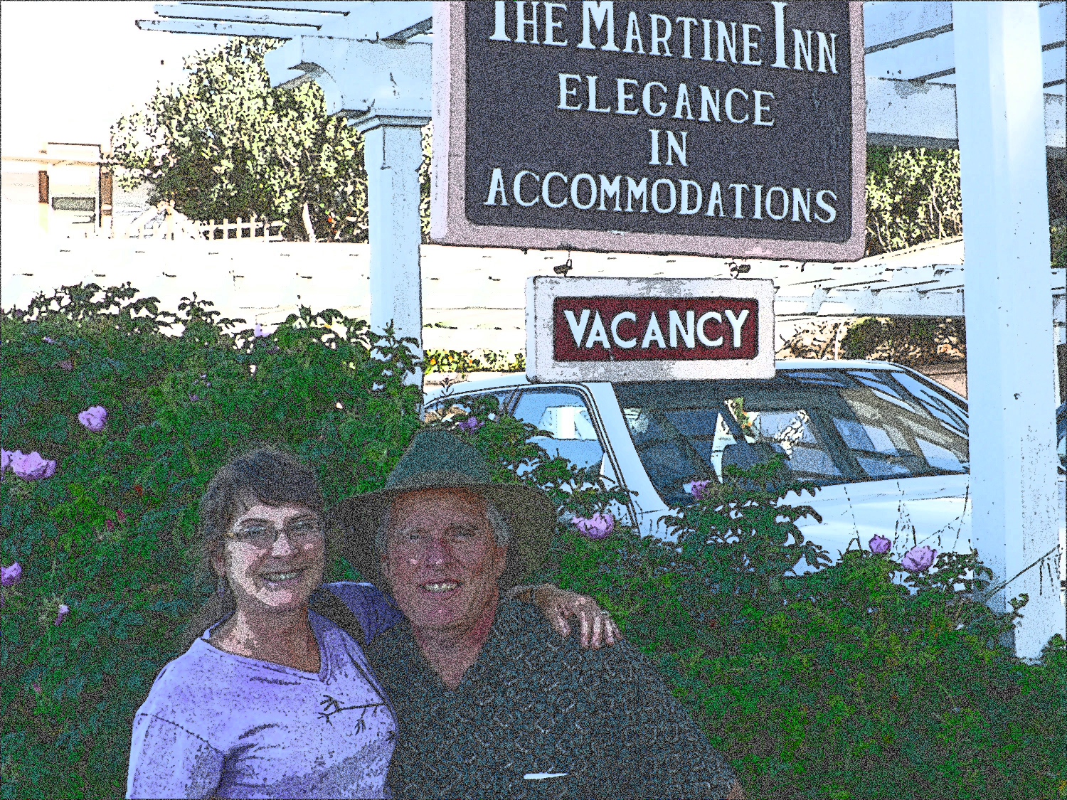 These pictures were taken during a recent trip to the Monterey Area. We were joined by some friends from Fairhaven Bible Chapel, Ron & Lorene Chin. We stayed at the Martine Inn B&B which is located in Pacific Grove, CA. In addition to the beautiful scenery, we were treated to many old classic cars which were in town that week. Enjoy the pictures. 